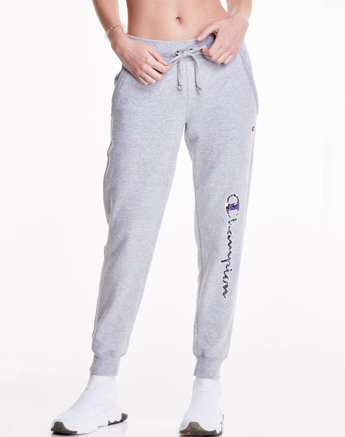 Champion Powerblend Fleece Liquid Filled script Logo Kadın Joggers Gri ( WIDGCO541 )